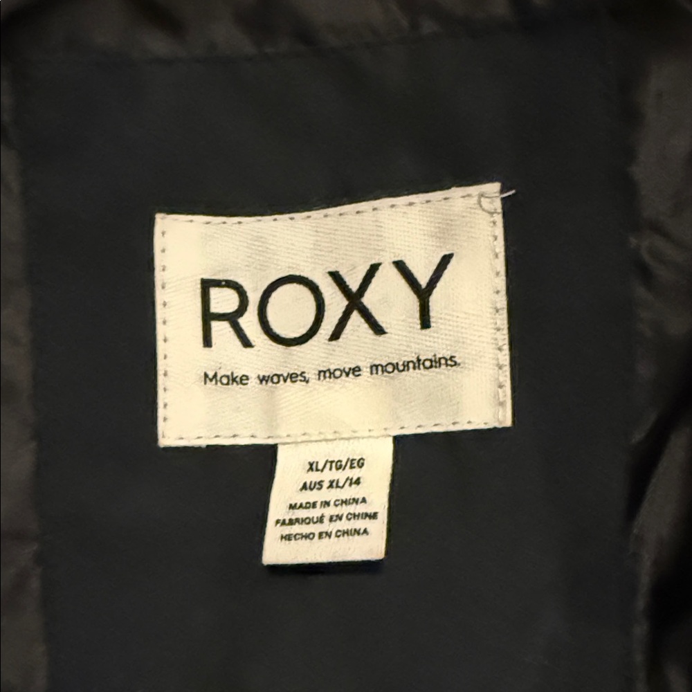 Roxy Black Quilted Bomber Jacket - image 2